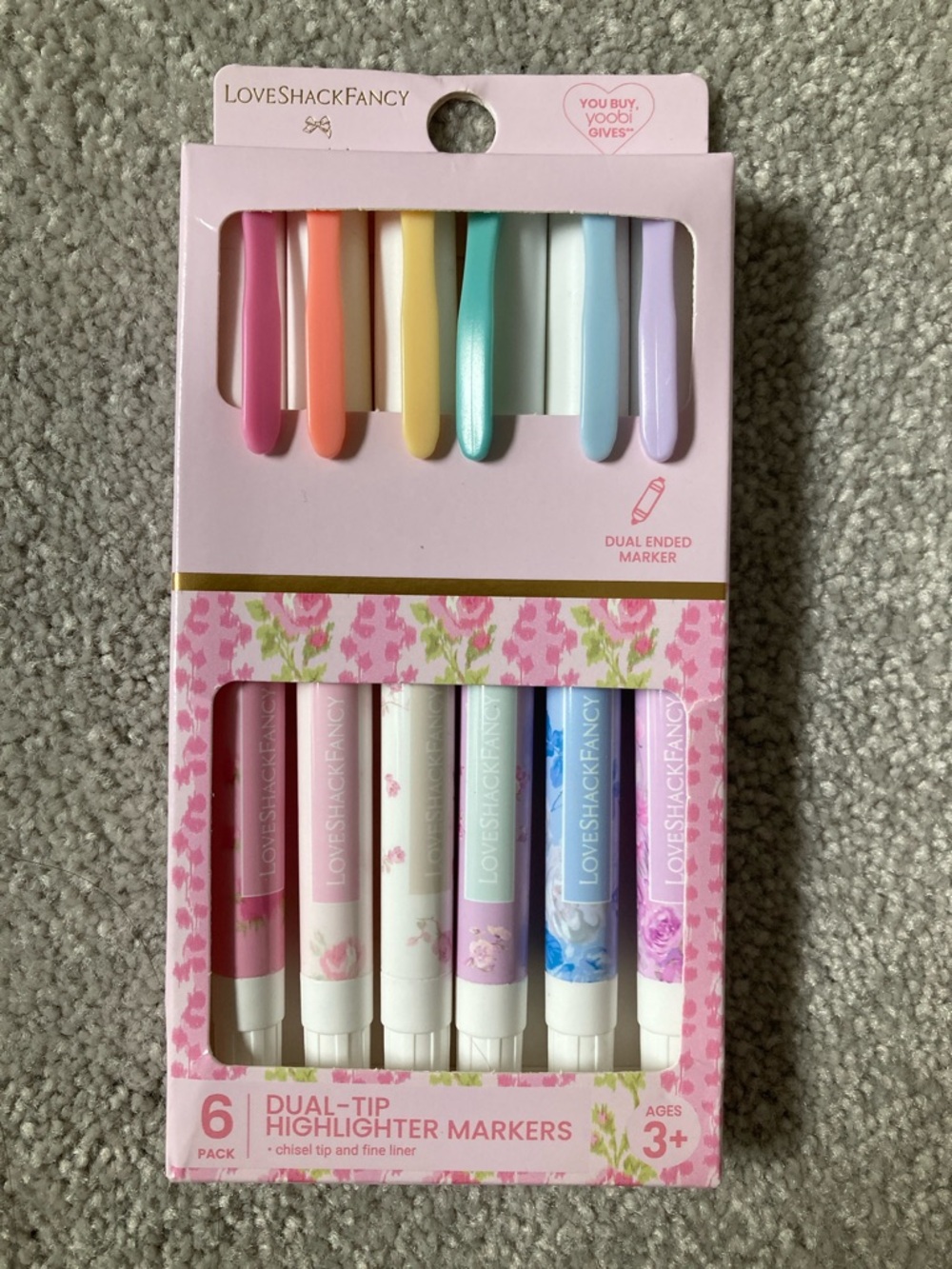 IN-HAND | LoveShackFancy x Target Yoobi Dual-Tip Highlighter Markers